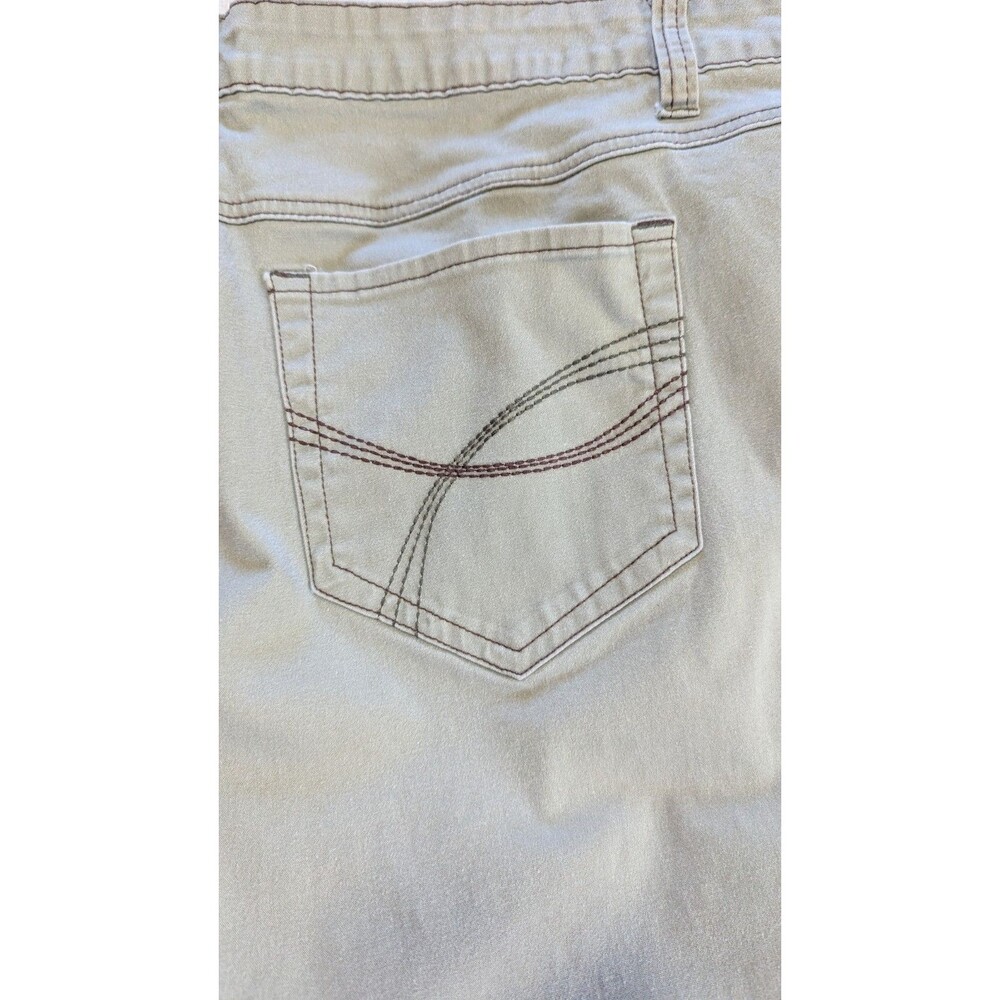 Cato Woman Plus Size 20W Olive Green Stretch Twill Pants EUC - Picture 5 of 11